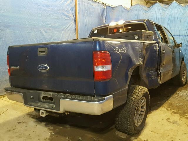 1FTPW14V57FB37497 - 2007 FORD F150 SUPER BLUE photo 4