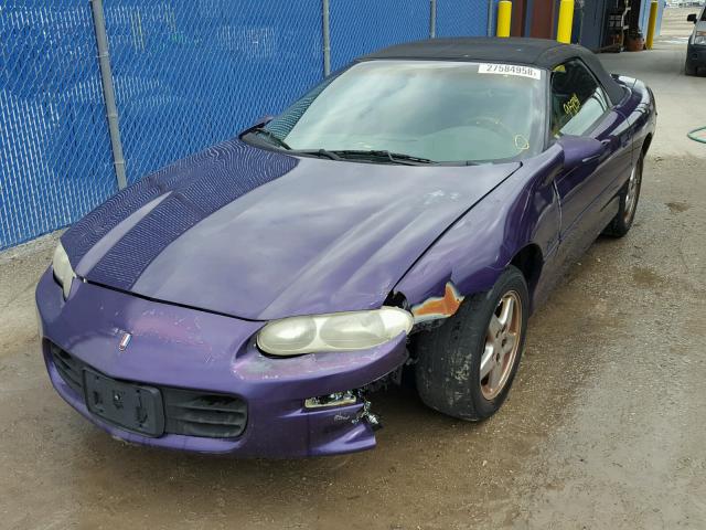 2G1FP32G5W2120345 - 1998 CHEVROLET CAMARO Z28 PURPLE photo 2