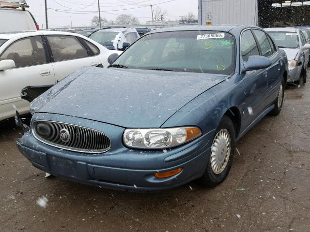 1G4HP54K4Y4220667 - 2000 BUICK LESABRE CU BLUE photo 2