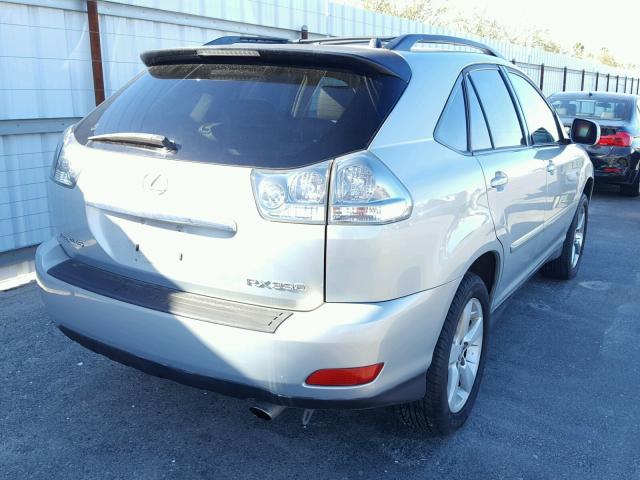 JTJGA31U540002697 - 2004 LEXUS RX 330 SILVER photo 4