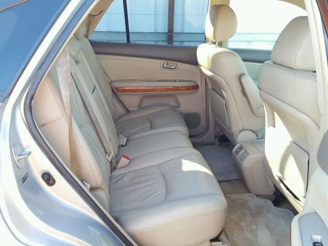 JTJGA31U540002697 - 2004 LEXUS RX 330 SILVER photo 6