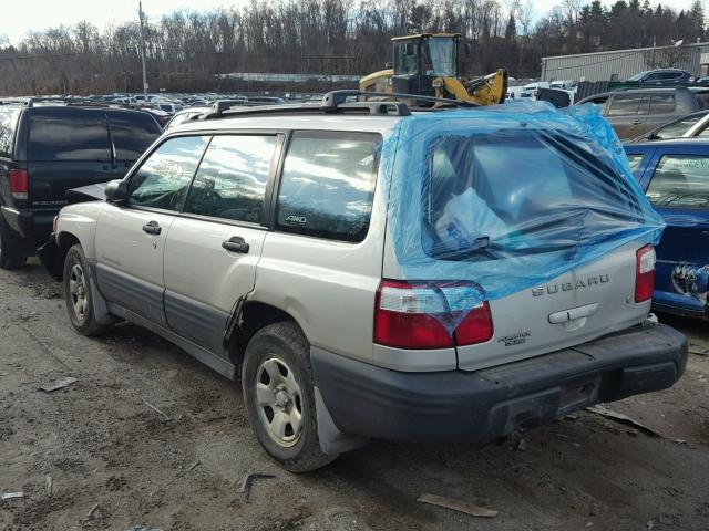 JF1SF635X1H759846 - 2001 SUBARU FORESTER L SILVER photo 3