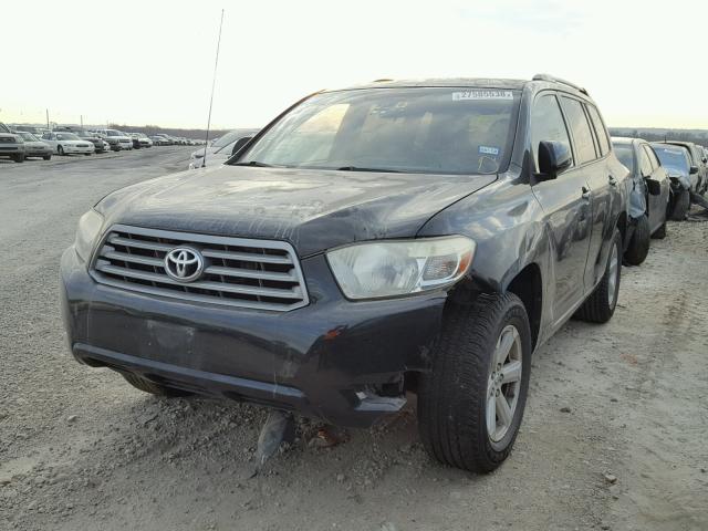 JTEDS41A682039147 - 2008 TOYOTA HIGHLANDER BLACK photo 2