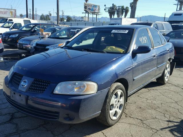 3N1CB51D86L621149 - 2006 NISSAN SENTRA 1.8 BLUE photo 2