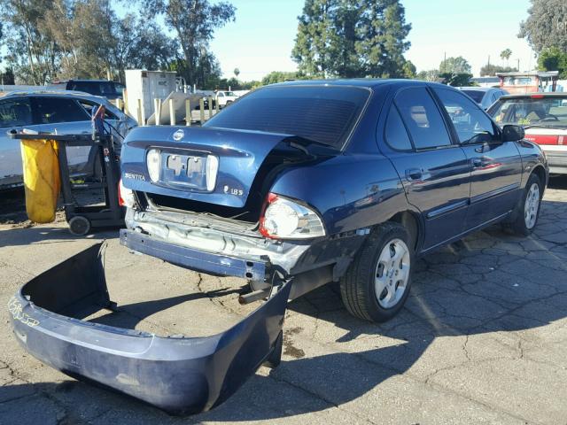 3N1CB51D86L621149 - 2006 NISSAN SENTRA 1.8 BLUE photo 4