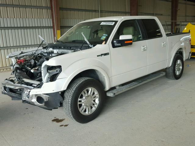 1FTFW1EFXDFC54118 - 2013 FORD F150 SUPER WHITE photo 2