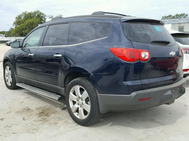 1GNKRGED1CJ349323 - 2012 CHEVROLET TRAVERSE L BLUE photo 3