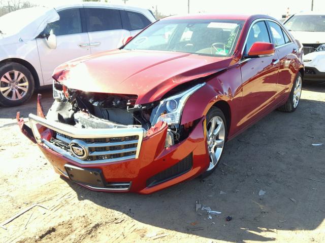 1G6AH5R34D0116205 - 2013 CADILLAC ATS LUXURY RED photo 2