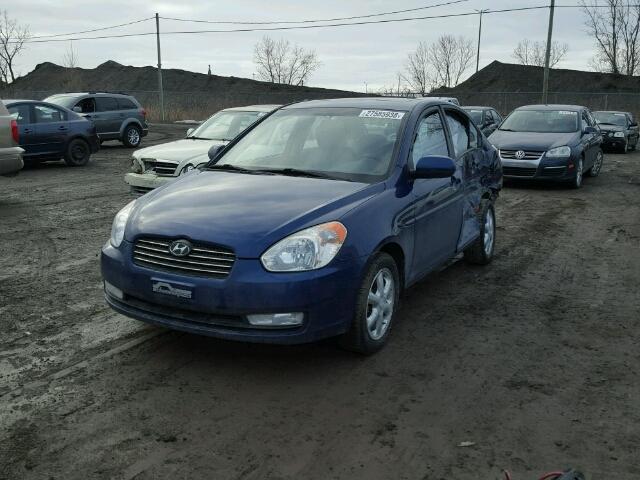 KMHCN4AC7AU402277 - 2010 HYUNDAI ACCENT GLS BLUE photo 2