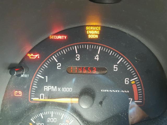 1G2NE52FX5M209854 - 2005 PONTIAC GRAND AM S Արծաթագույն լուսանկար 8