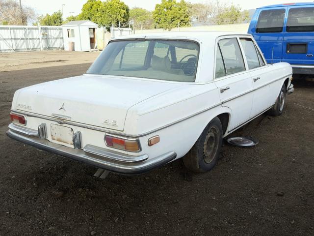 10806712015504 - 1973 MERCEDES-BENZ 280SE WHITE photo 4