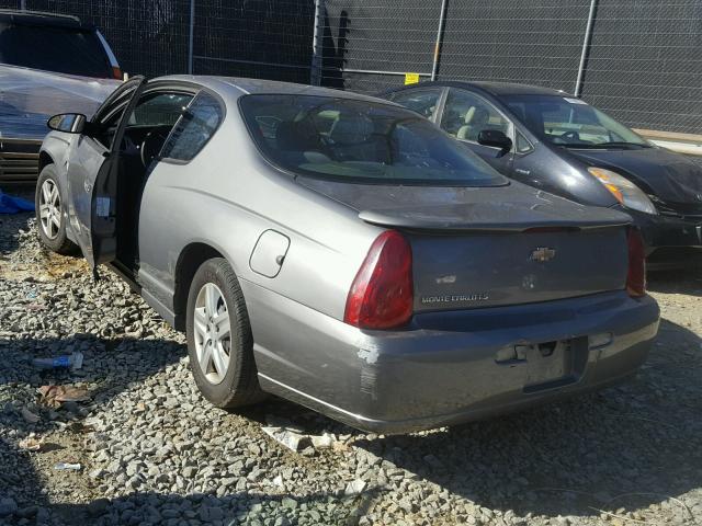 2G1WJ15K369159349 - 2006 CHEVROLET MONTE CARL GRAY photo 3