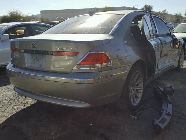 WBAGN63414DS47234 - 2004 BMW 745 LI GREEN photo 4