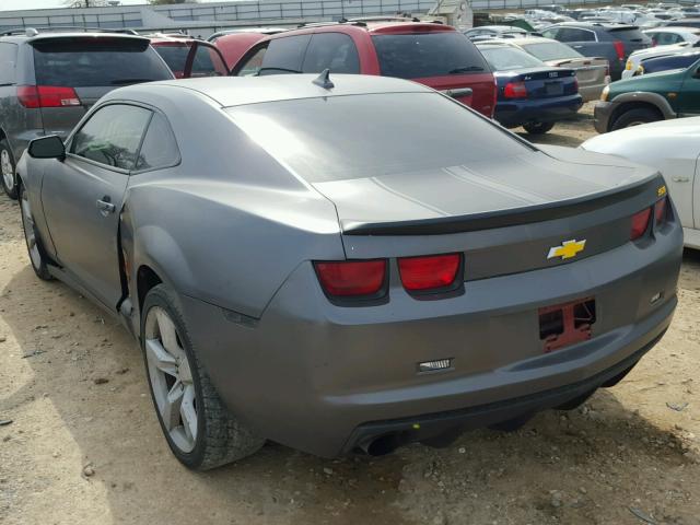 2G1FK1EJ9A9117927 - 2010 CHEVROLET CAMARO SS GRAY photo 3