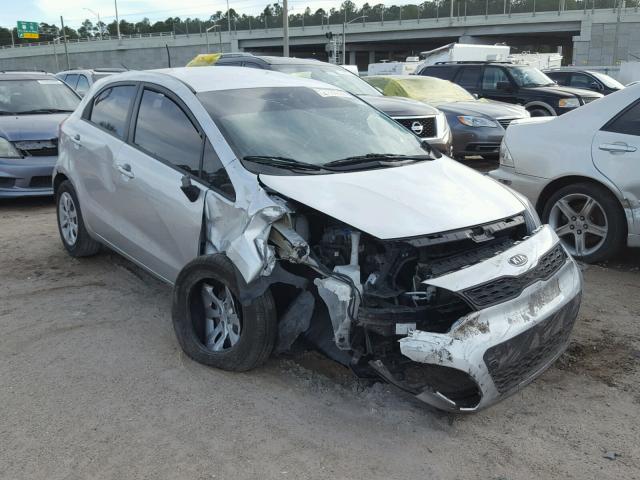 KNADM5A30C6014961 - 2012 KIA RIO LX SILVER photo 1