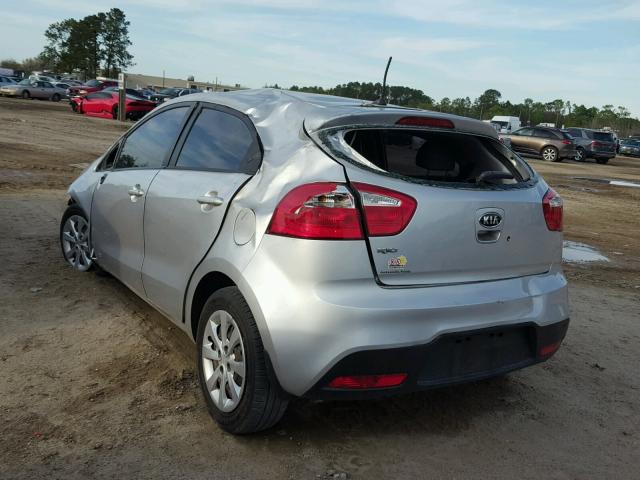 KNADM5A30C6014961 - 2012 KIA RIO LX SILVER photo 3