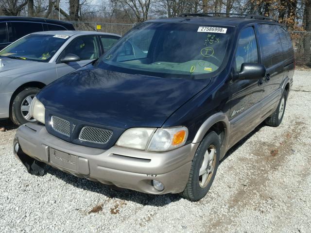 1GMDX03E8YD192496 - 2000 PONTIAC MONTANA BLUE photo 2