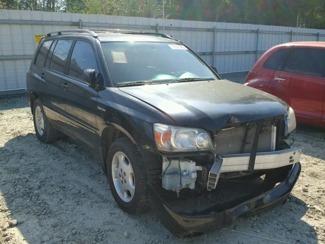 JTEDP21A150055267 - 2005 TOYOTA HIGHLANDER BLACK photo 1