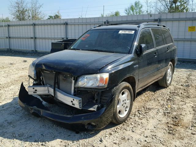 JTEDP21A150055267 - 2005 TOYOTA HIGHLANDER BLACK photo 2