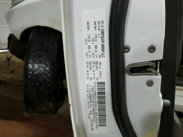 1D7RV1GP6BS642995 - 2011 DODGE RAM 1500 WHITE photo 10