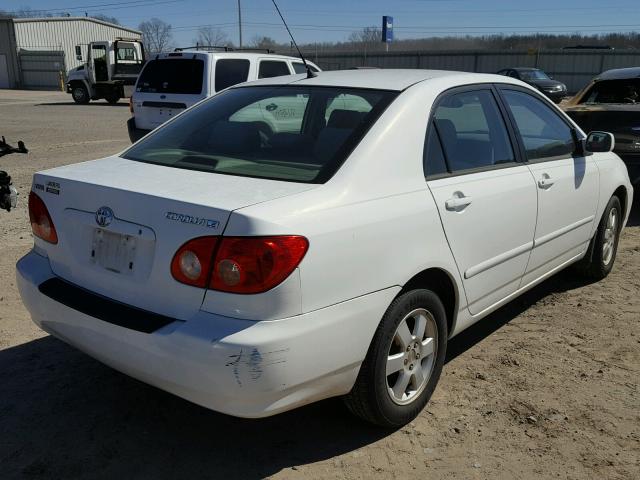 JTDBR32E652056481 - 2005 TOYOTA COROLLA CE WHITE photo 4