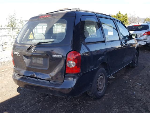 JM3LW28A730367963 - 2003 MAZDA MPV WAGON BLACK photo 4