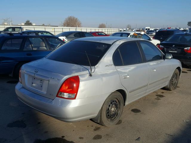 KMHDN45D41U050444 - 2001 HYUNDAI ELANTRA GL SILVER photo 4