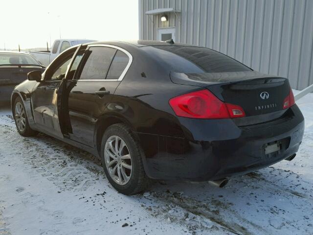 JNKBV61F07M808642 - 2007 INFINITI G35 BLACK photo 3