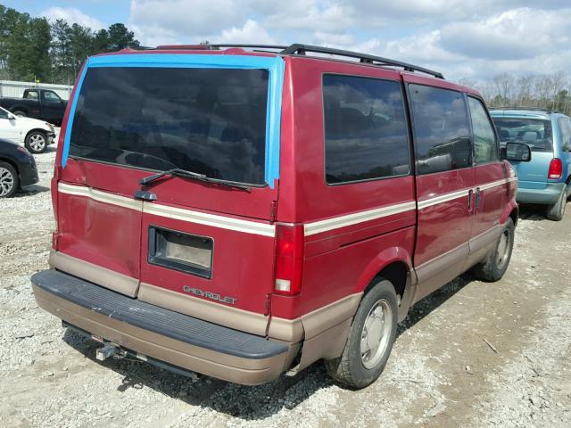 1GNDM19W1VB180336 - 1997 CHEVROLET ASTRO BURGUNDY photo 4