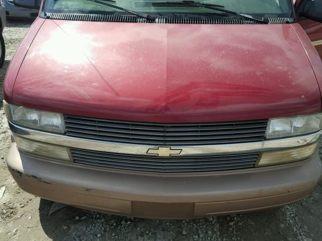 1GNDM19W1VB180336 - 1997 CHEVROLET ASTRO BURGUNDY photo 7