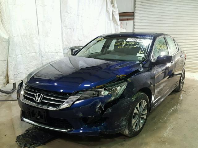 1HGCR2F32FA252112 - 2015 HONDA ACCORD LX BLUE photo 2