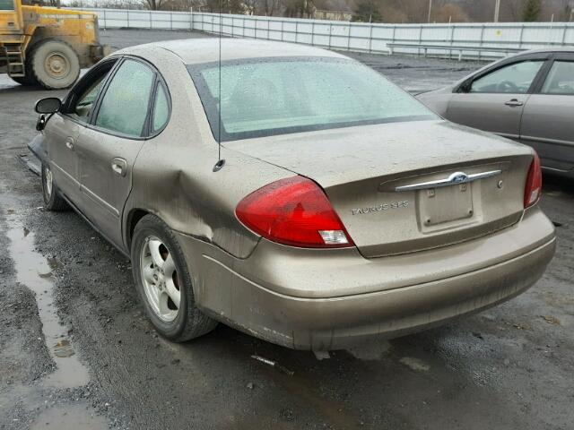 1FAFP552X3A164714 - 2003 FORD TAURUS SES BEIGE photo 3