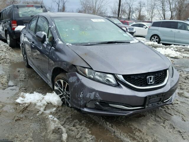 19XFB2F85FE233773 - 2015 HONDA CIVIC EX ნაცრისფერი ფოტო 1