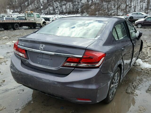 19XFB2F85FE233773 - 2015 HONDA CIVIC EX ნაცრისფერი ფოტო 4