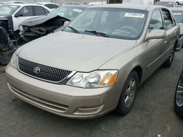 4T1BF28B2YU023112 - 2000 TOYOTA AVALON XL TAN photo 2