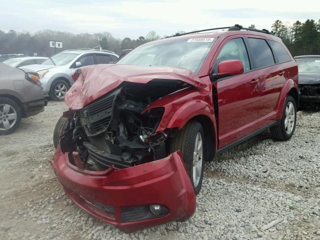 3D4GG57V59T217085 - 2009 DODGE JOURNEY SX RED photo 2