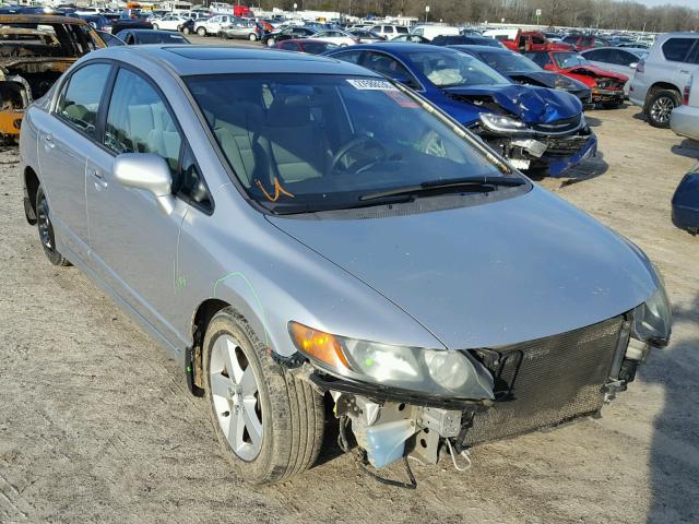 1HGFA16806L013737 - 2006 HONDA CIVIC EX SILVER photo 1