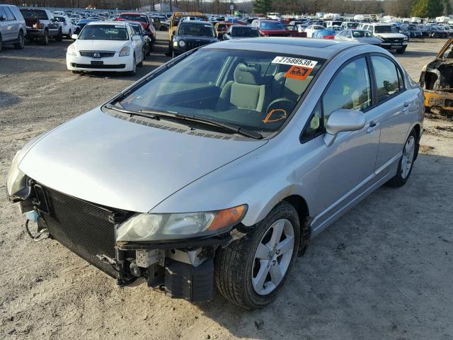 1HGFA16806L013737 - 2006 HONDA CIVIC EX SILVER photo 2