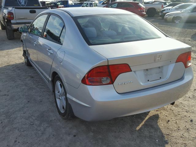 1HGFA16806L013737 - 2006 HONDA CIVIC EX ვერცხლისფერი ფოტო 3