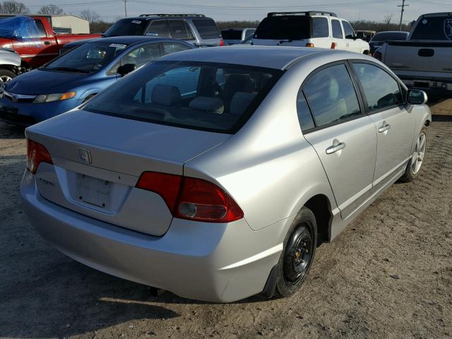 1HGFA16806L013737 - 2006 HONDA CIVIC EX ვერცხლისფერი ფოტო 4