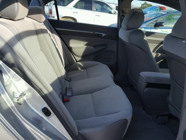 1HGFA16806L013737 - 2006 HONDA CIVIC EX ვერცხლისფერი ფოტო 6