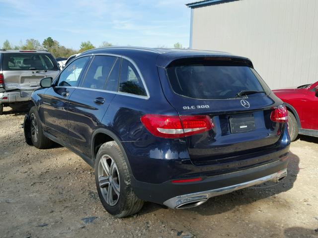 WDC0G4JB0GF114245 - 2016 MERCEDES-BENZ GLC 300 BLUE photo 3