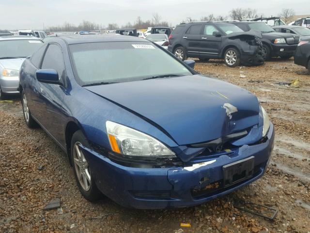 1HGCM82634A006717 - 2004 HONDA ACCORD EX BLUE photo 1