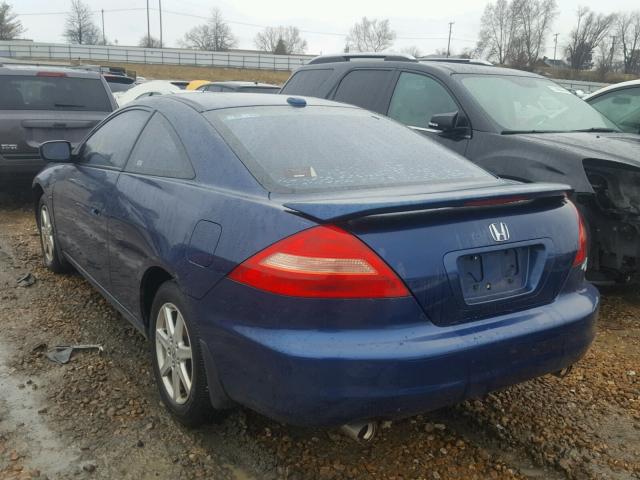 1HGCM82634A006717 - 2004 HONDA ACCORD EX BLUE photo 3