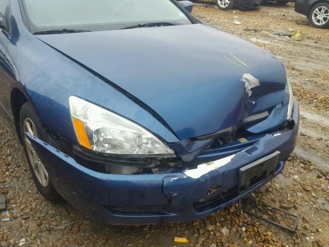 1HGCM82634A006717 - 2004 HONDA ACCORD EX BLUE photo 9