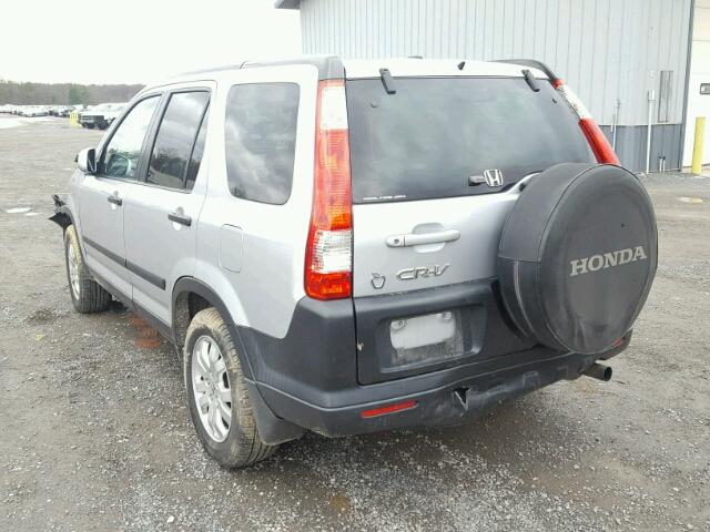 SHSRD78875U316947 - 2005 HONDA CR-V EX SILVER photo 3