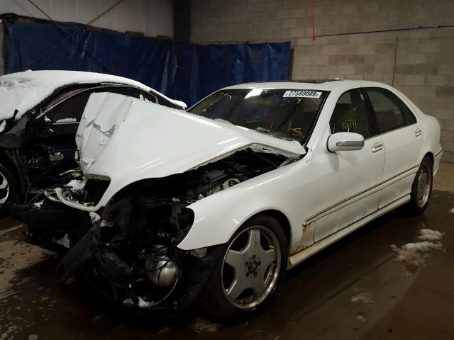 WDBNG75J32A294257 - 2002 MERCEDES-BENZ S 500 WHITE photo 2