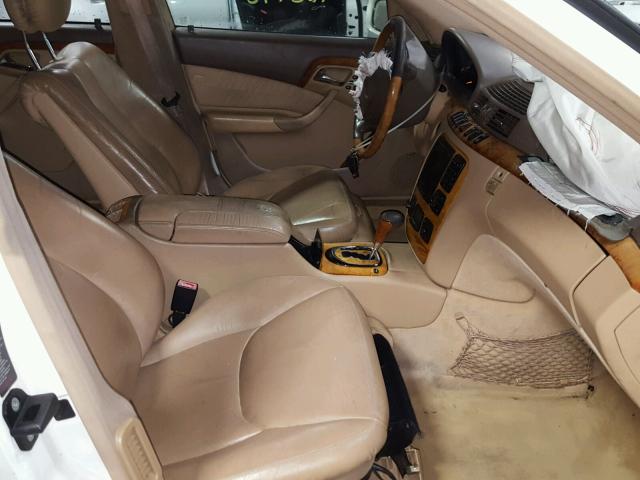 WDBNG75J32A294257 - 2002 MERCEDES-BENZ S 500 WHITE photo 5