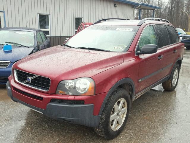 YV4CZ592861285003 - 2006 VOLVO XC90 BURGUNDY photo 2