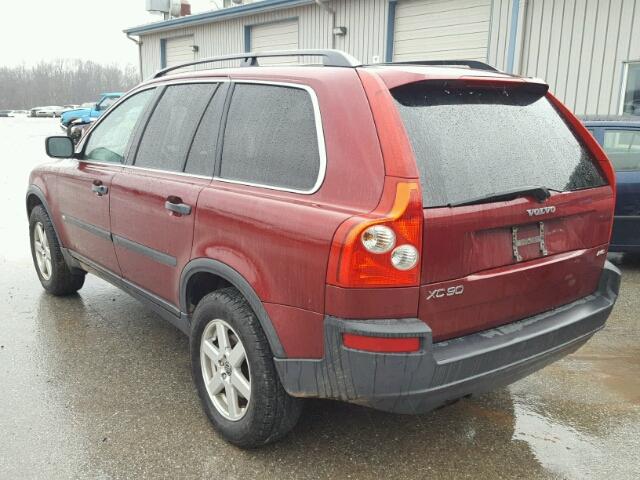 YV4CZ592861285003 - 2006 VOLVO XC90 BURGUNDY photo 3